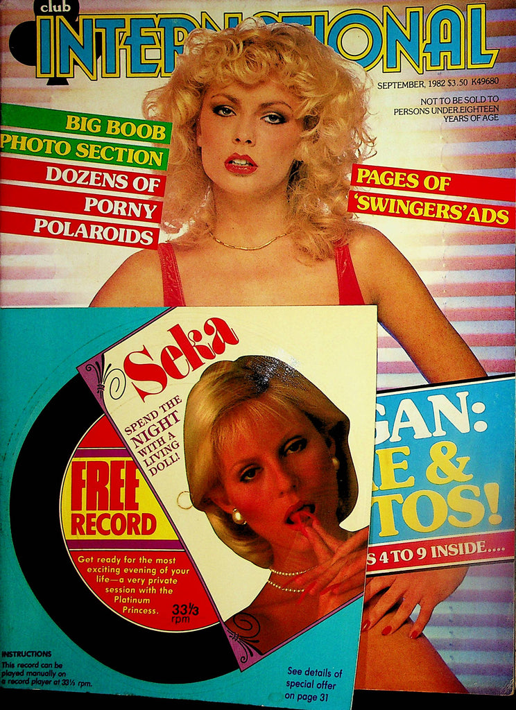 Club International Magazine  Chesty Organ : The Before & After Photos / with Seka Record September 1982    110924lm-p2