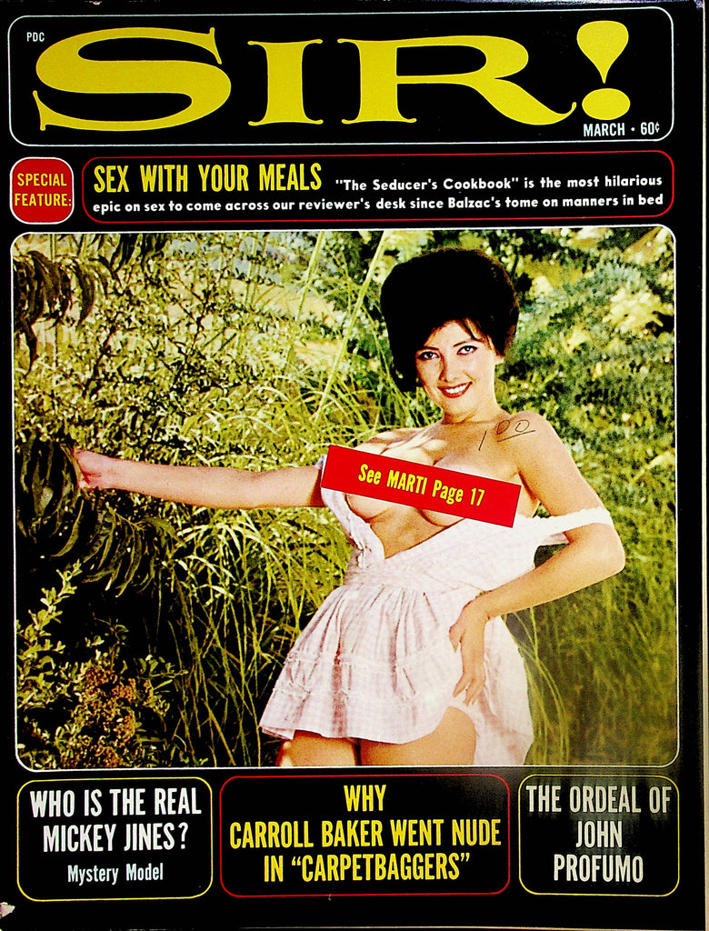 Sir! Magazine   Covergirl Marti /  Mickey Jines  March 1964   041224lm-p