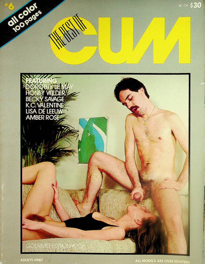 The Best Of Cum Magazine   Dorothy Le May / Honey Wilder / Lisa De Leeuw  #6 1980's      112123lm-p2