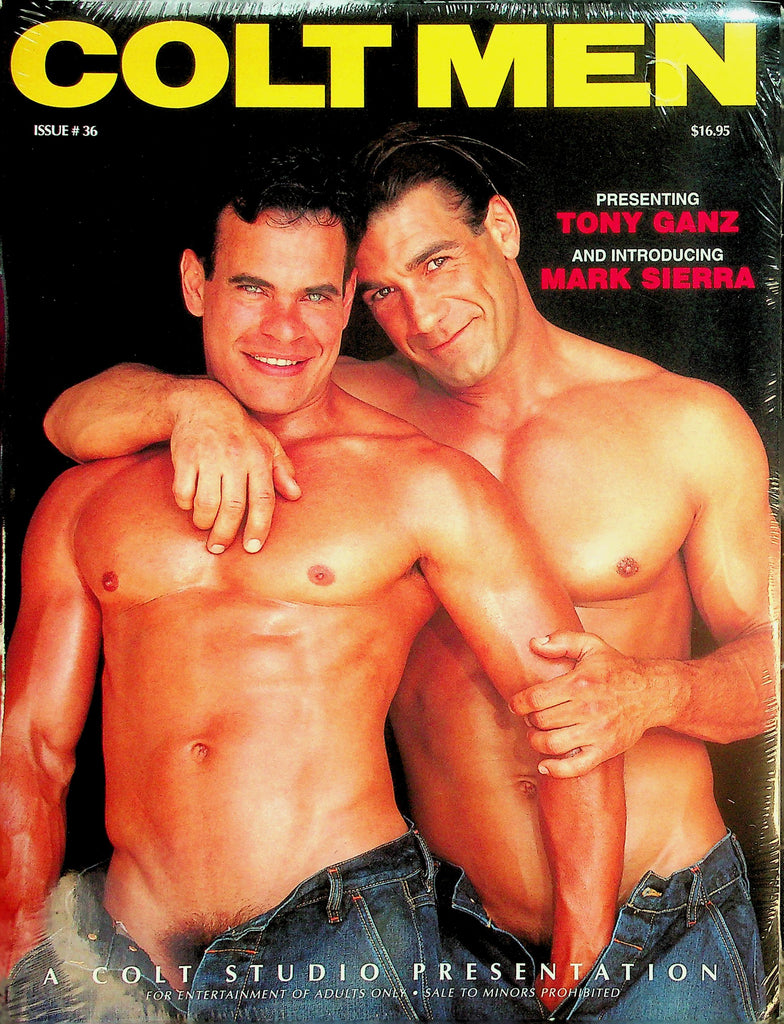 Colt Men Gay Interest Magazine  Tony Ganz & Mark Sierra    #36 1990's New/Sealed  Colt Studio  041426lmp
