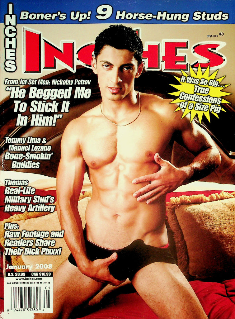 Inches Gay Magazine  Cover Guy Nickolay Petrow  January 2008      031426lmp