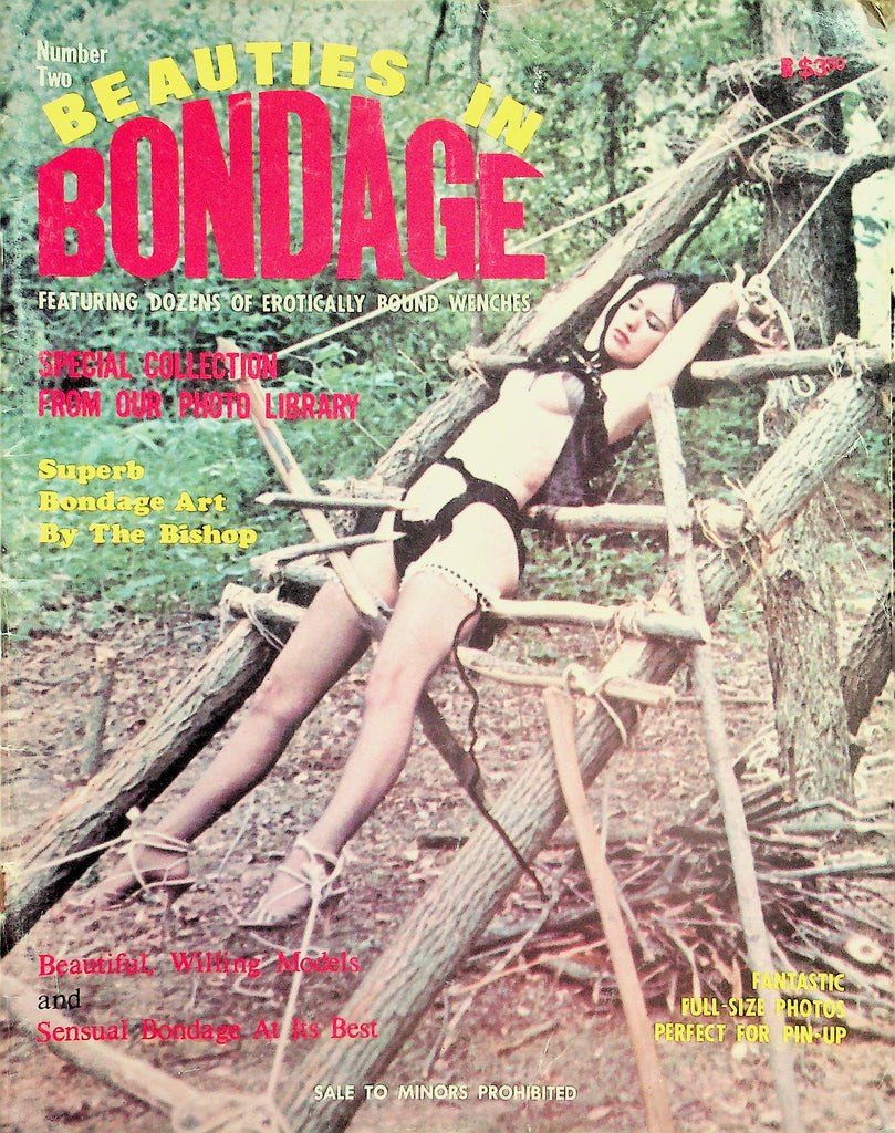 Beauties In Bondage Magazine   Erotically Bound Wenches / Bondage Art By The Bishop  #2  1974  by HOM  051326lmp