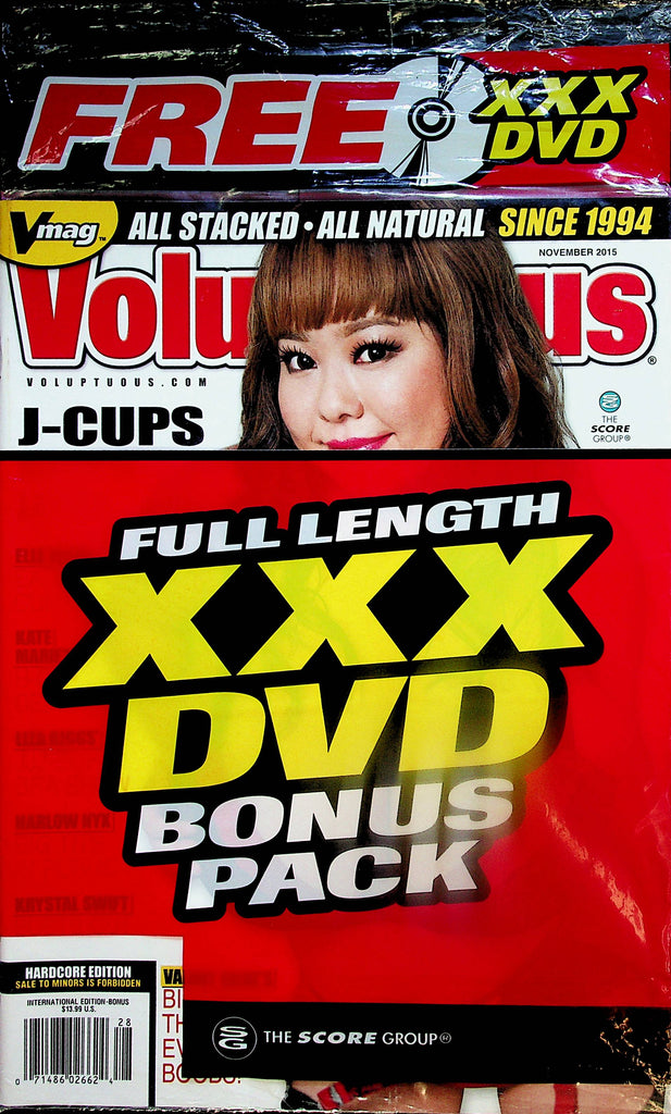 Voluptuous Busty Magazine  November 2015  w/DVD    new/sealed   101224lm-p2