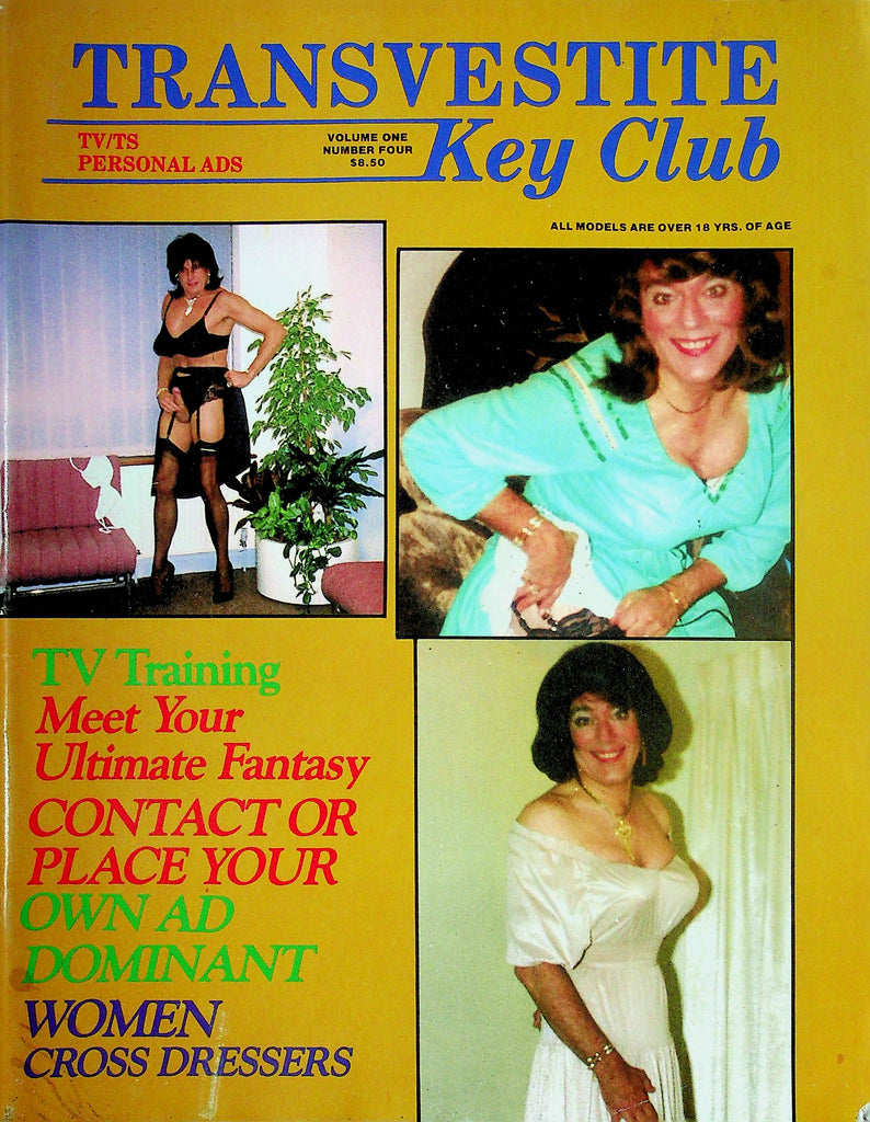 Transvestites Key Club Tranny Magazine Personal Ads Vol.1 No.4 111924RP