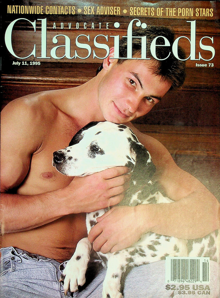Advocate Classifieds Gay Magazine  Cover Guy Alan Summers  July 11, 1995    042026lmp
