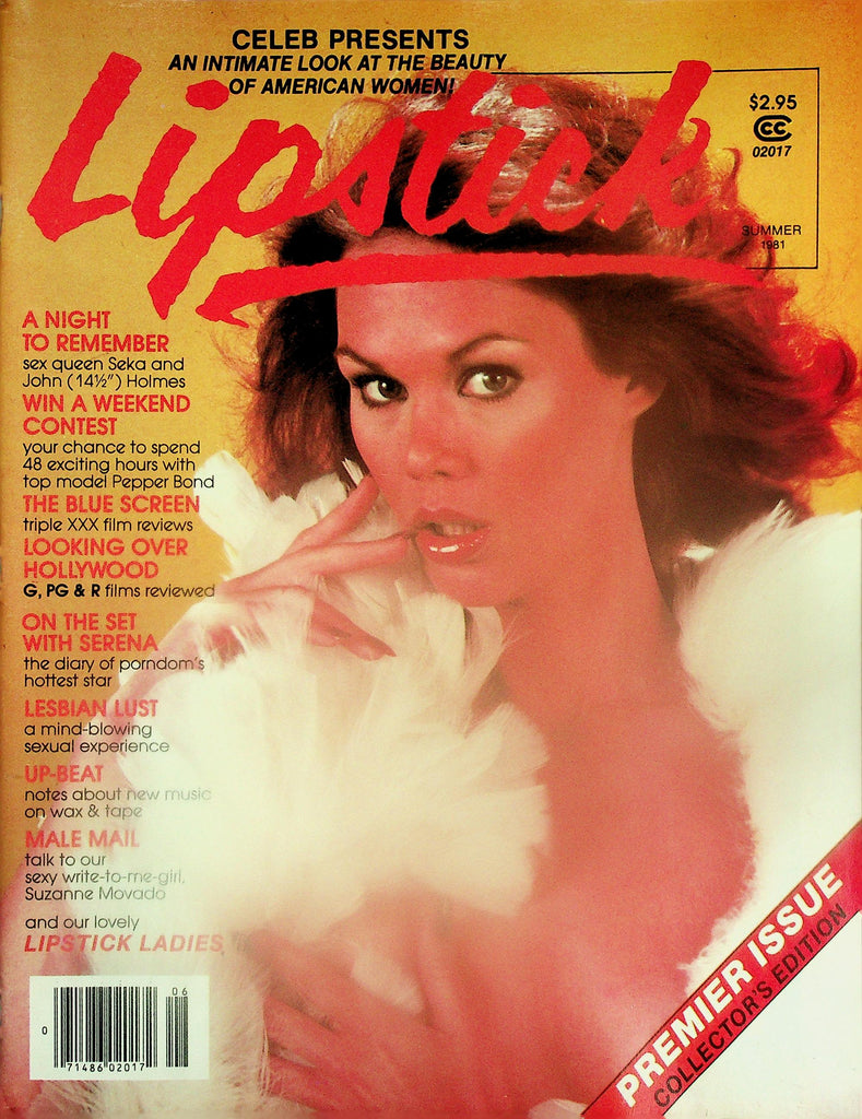 Lipstick Magazine  Premier Issue!  Seka & John Holmes  Summer 1981    112925lmp
