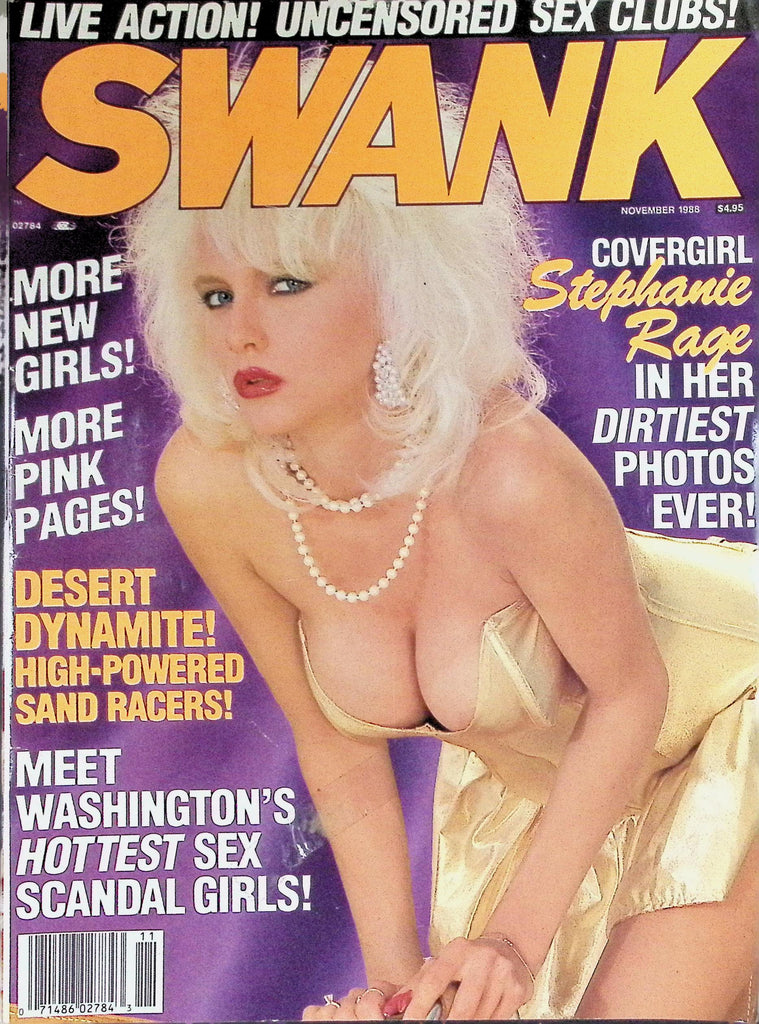 Swank Magazine November 1988 Stephanie Rage in her Dirtiest Photos Ever  100226LLP