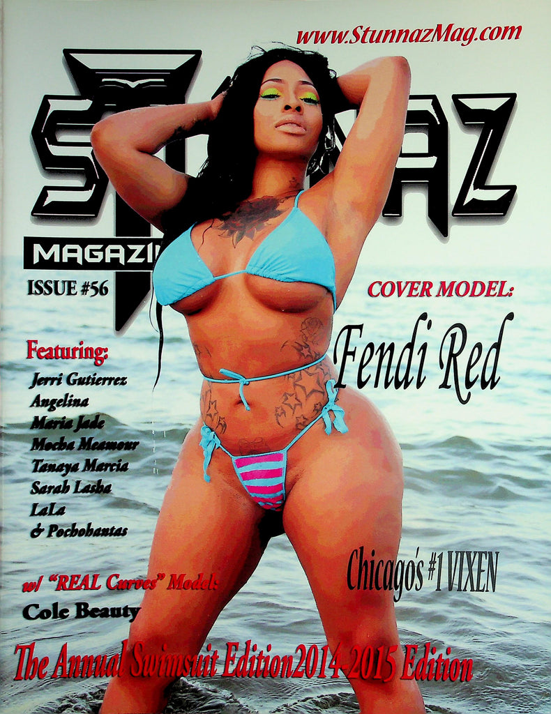 Stunnaz Magazine  The Annual Swimsuit Edition  Cover Model Fendi Red   #56  2014-2015   022126lmp