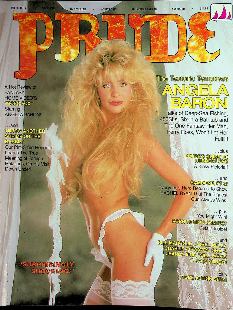 Prude Magazine  Temptress Angela Baron /  Patti Plenty & Ron Jeremy  #16 1988  101226lmp-GSC