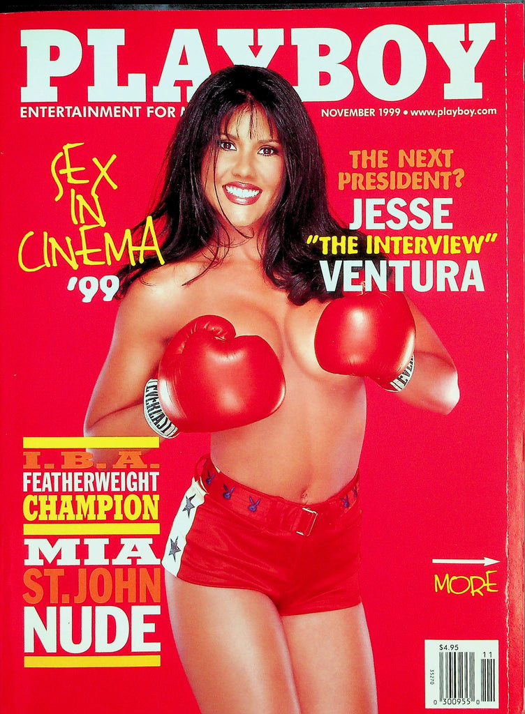 Playboy Magazine  I.B.A. Featherweight Champion Mia St. John Nude! Jesse Ventura Interview   November 1999  032826lmp