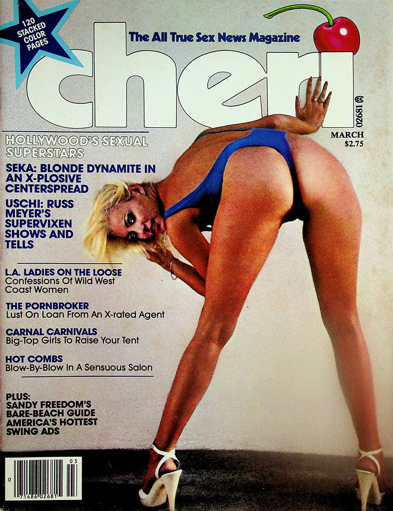 Cheri Magazine   Seka: Blonde Dynamite In An X-Plosive Centerfold  March 1980   031624lm-p