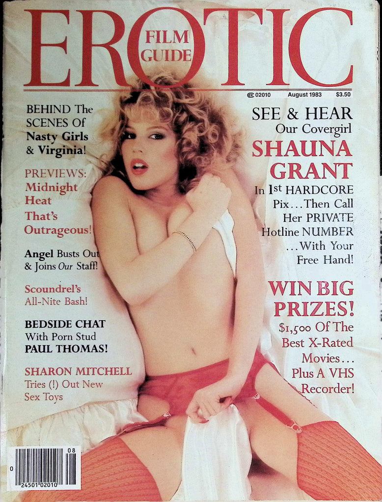 Erotic Film Guide Magazine August 1983 Shauna Grant in 1st Hardcore Pic 092826LLP