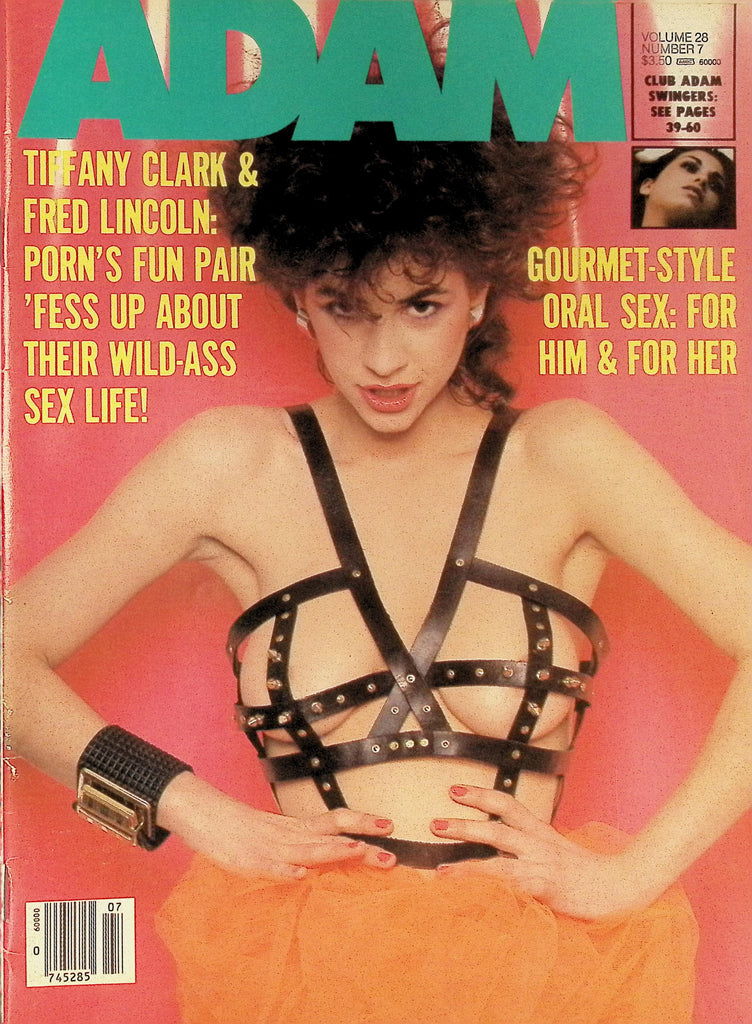 Adam Vol 28 #7 July 1984 Veronica Vera  Samantha Fox Tiffany Clark 032526AMP-