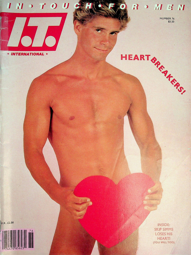 In Touch Gay Magazine  Cover Guy Skip Simms #76 1988    011326lmp