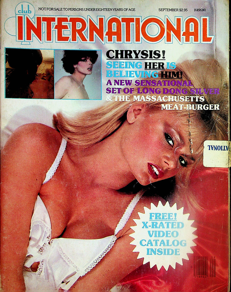 Club International Magazine  Long Dong Silver and Chrysis  September 1980 Paul Raymond     121723lm-p