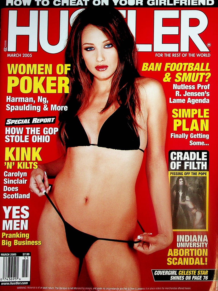 Hustler Magazine   Cover Girl Celeste Star  March 2005     073024lm-p