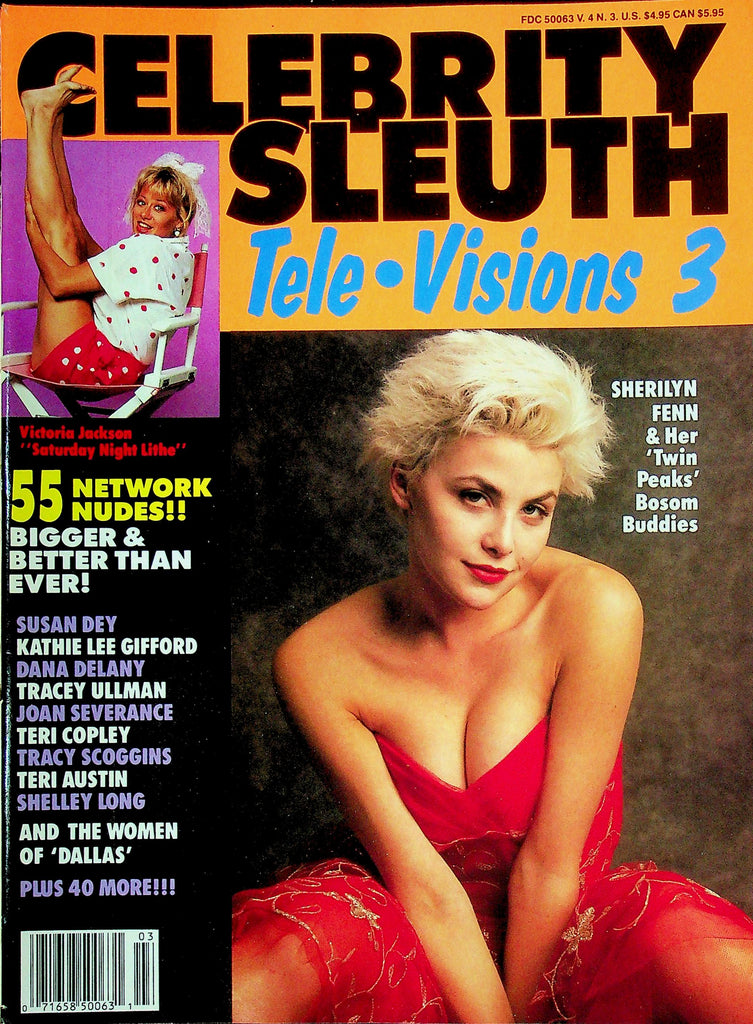 Celebrity Sleuth Magazine Tele Visions 3 Ft. Sherilyn Fenn & Victoria Jackson Vol.4 No.3 031325RP