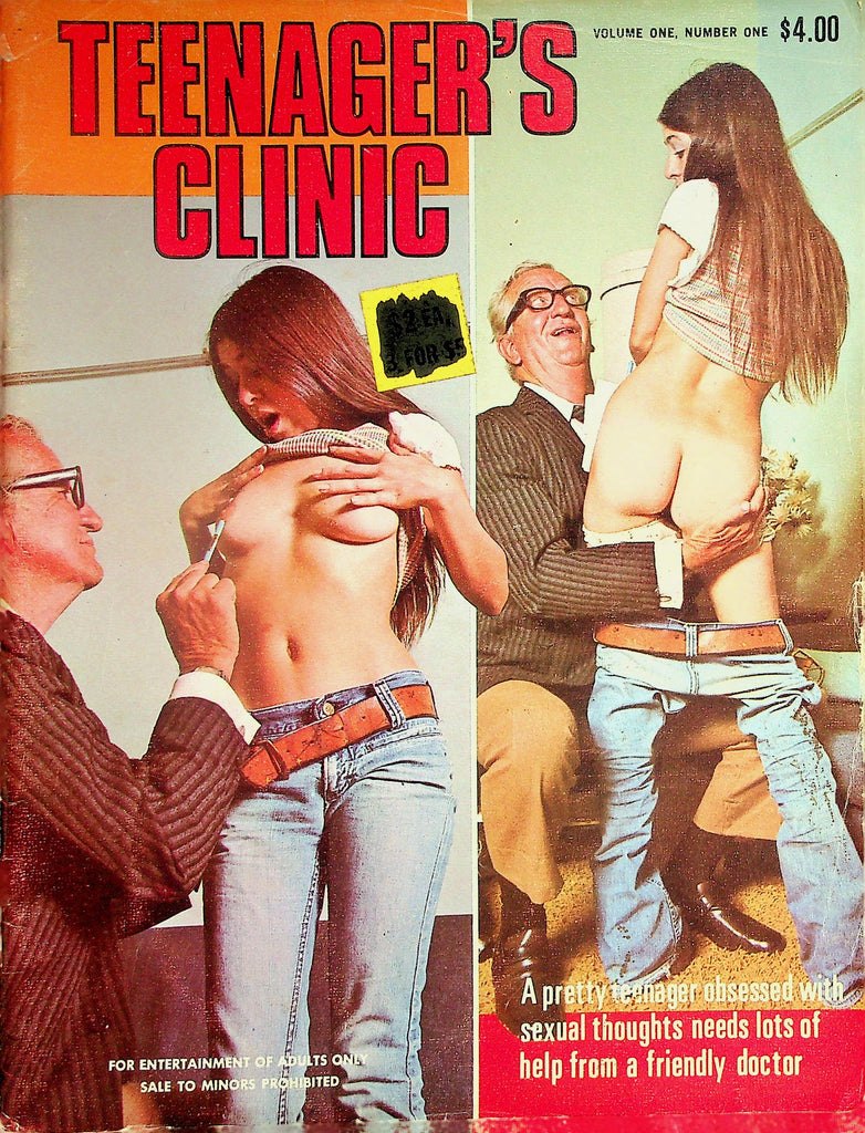 Teenager's Clinic 18+ Magazine  She Needs Help From The Friendly Doctor  vol.1 #1  1970's   100926lmp-GSC