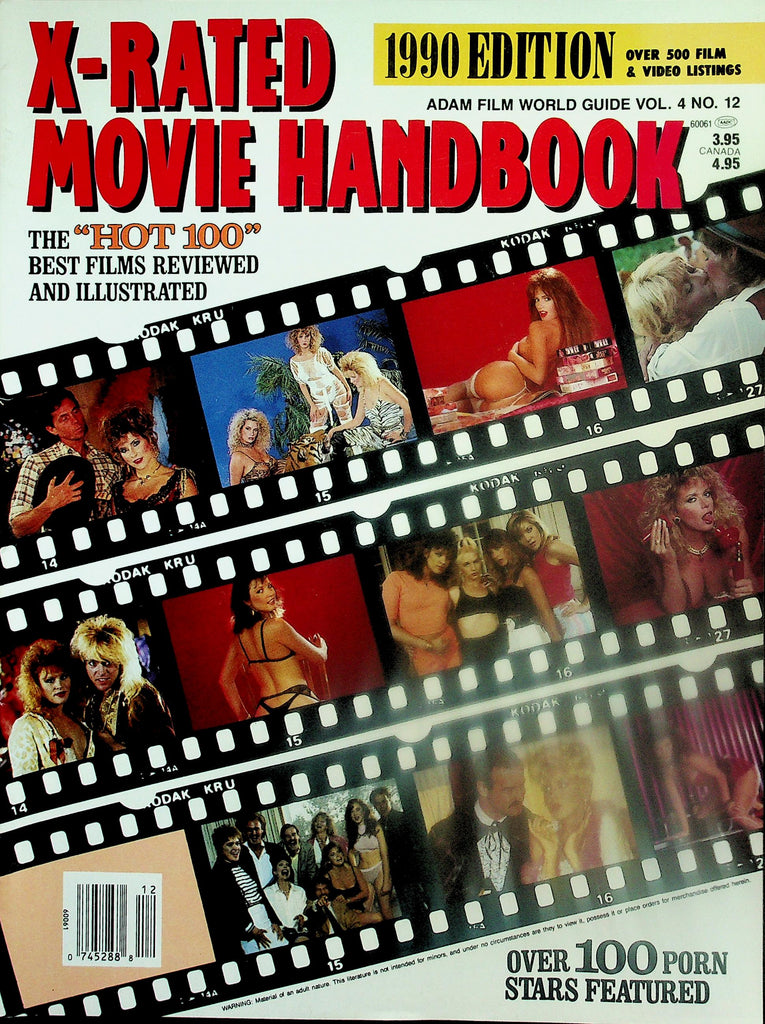 X-Rated Movie Handbook 1990 Edition Over 100 Porn Stars!  Nina Hartley, Hyapatia Lee, Christy Canyon, Lisa De Leeuw & More!  vol.4 #12    120225lmp2