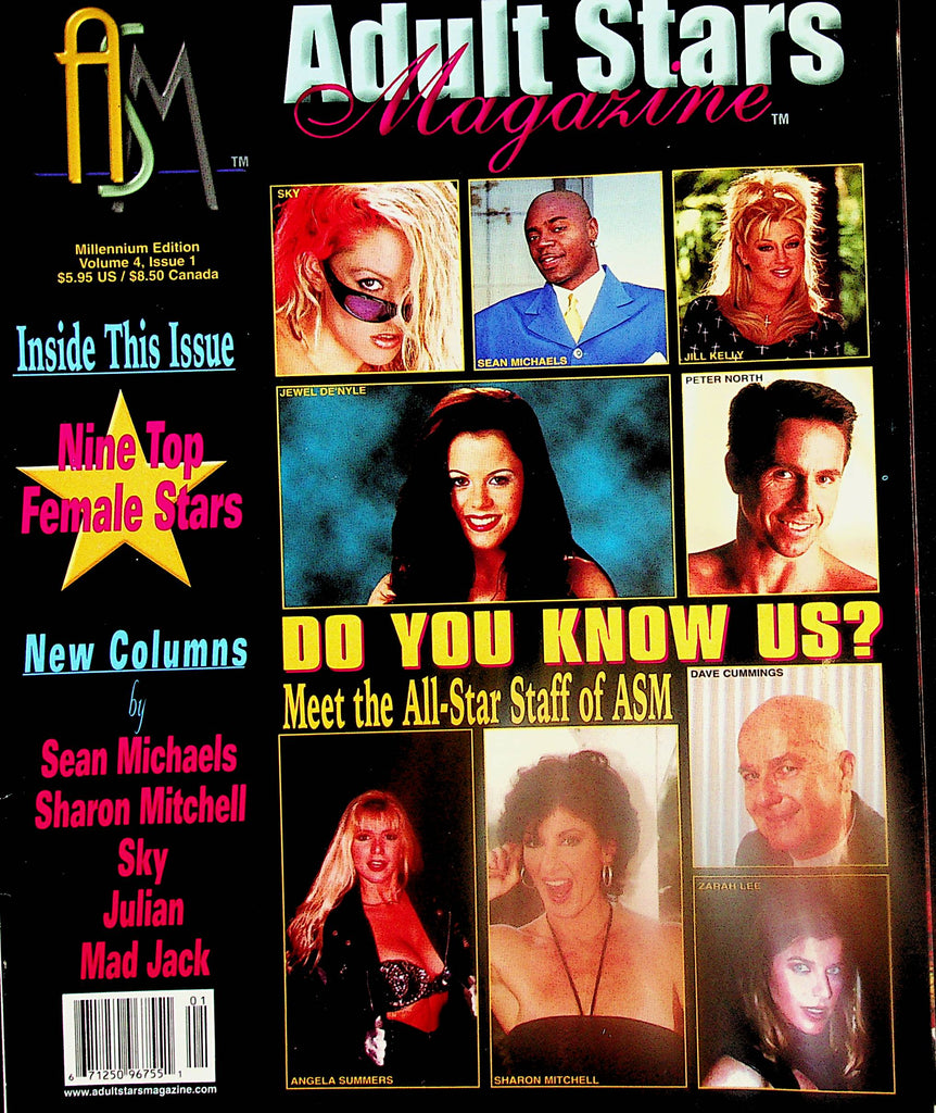 Adult Stars Magazine Sean Michaels, Sharon Mitchell, Jill Kelly & More  vol.4 #1  Millennium Issue   122924lm-p