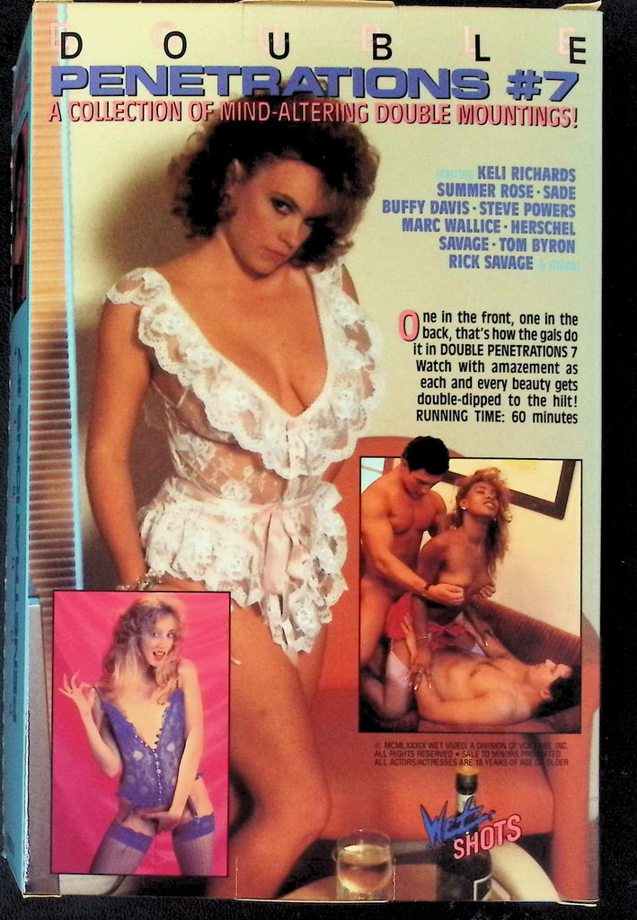 Double Penetrations #7 ft. Keli Richards, Summer Rose Adult VHS Wet Shots 101725AKVHS
