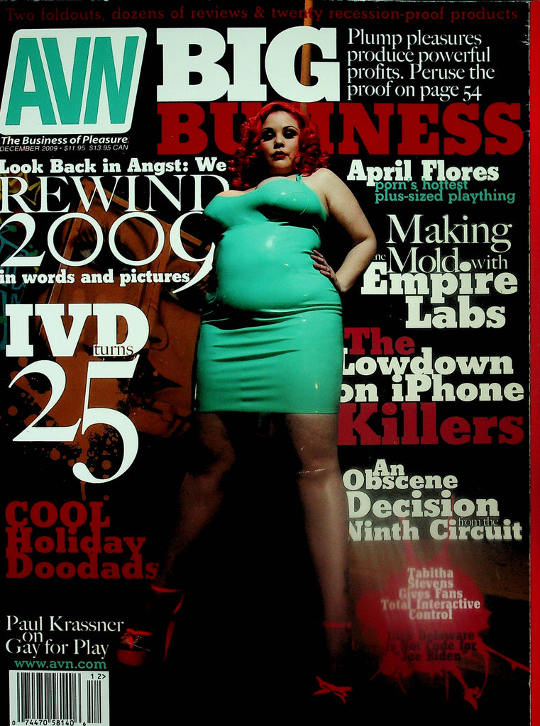 AVN Adult Video News Magazine  Big Business - April Flores Porn's Hottest Plus-Size  December 2009    102725lm-p2