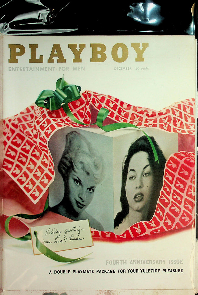 Playboy Magazine  Fourth Anniversary Issue   Double Playmate Package   w/CF   December 1957   030326lmp