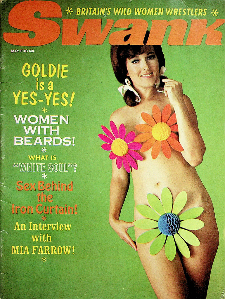 Swank magazine   Goldie / Mia Farrow  Interview  May 1968    071823lm-p2