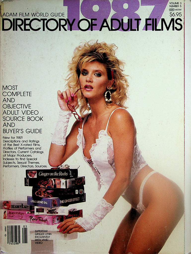 Adam Film World Guide 1987 Directory Of Adult Films  Covergirl Ginger Lynn    070324lm-p