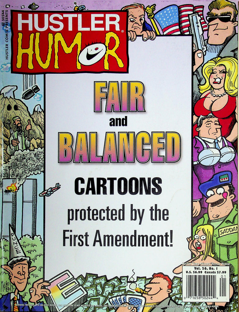 Hustler Comix Presents Hustler Humor Magazine Fair And Balanced Cartoons Vol.26 No.1 2004 013125RP