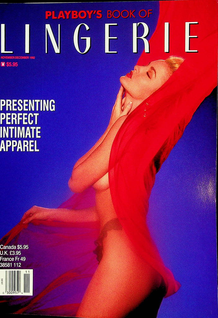 Playboy's Book Of Lingerie Magazine  Covergirl Christine Cote'  November/December 1992  090224lm-p