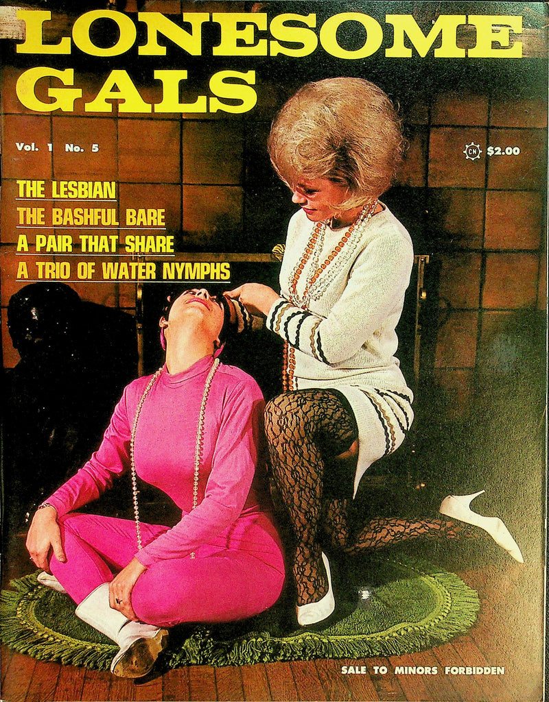 Lonesome Gals Lesbian Magazine  The Bashful Bare / Torrid Twosome  vol.1 #5  1970's   080126lmp-GSC