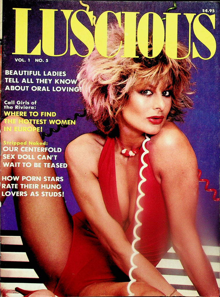 Luscious Magazine  Ginger Lynn / Class Ass  vol.1 #5 1986     073125lm-p