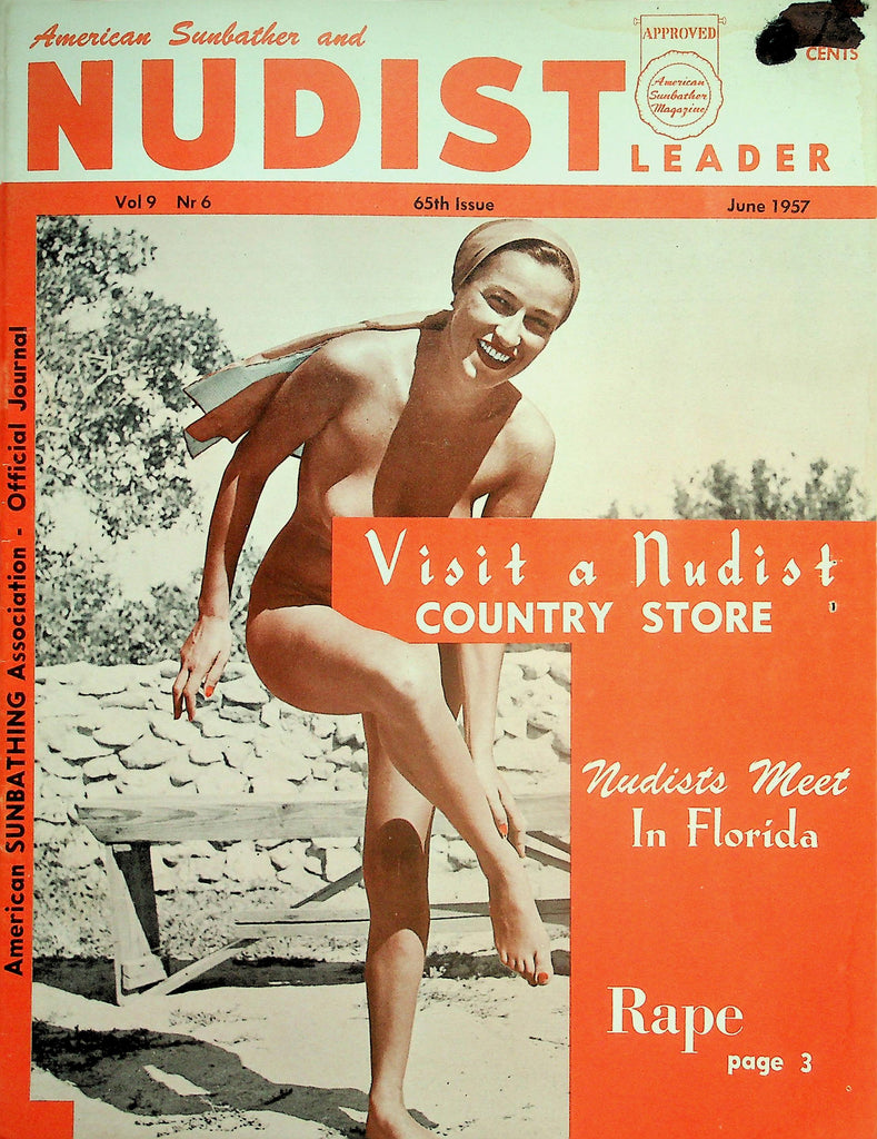 American Nudist Leader Magazine Visit A Nudist Country Store / Nudists Meet In Florida  June 1957   012426lmp