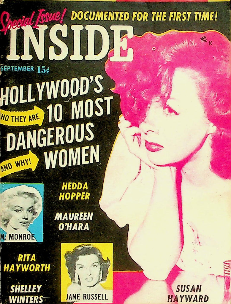 Inside Mini Digest  Special Issue!  Marilyn Monroe, Jane Russell, Susan Hayward  September 1956     050126lmp
