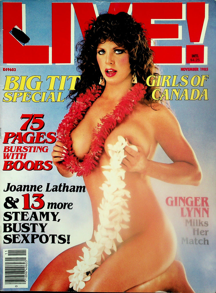 Live! Magazine  Big Tit Special!  Joanne Latham / Christy Canyon/ Ginger Lynn  November 1985    112925lmp