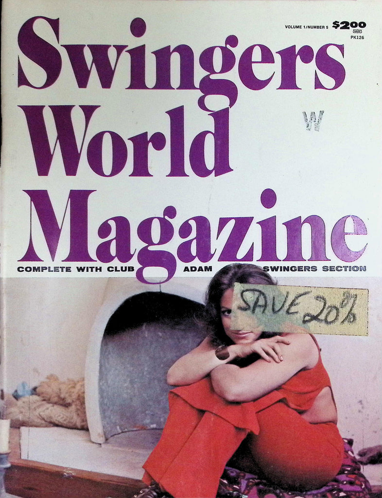 Swingers World Magazine 1973 Vol 1 #5 wih Club Adam Swingers Section  091226LLP