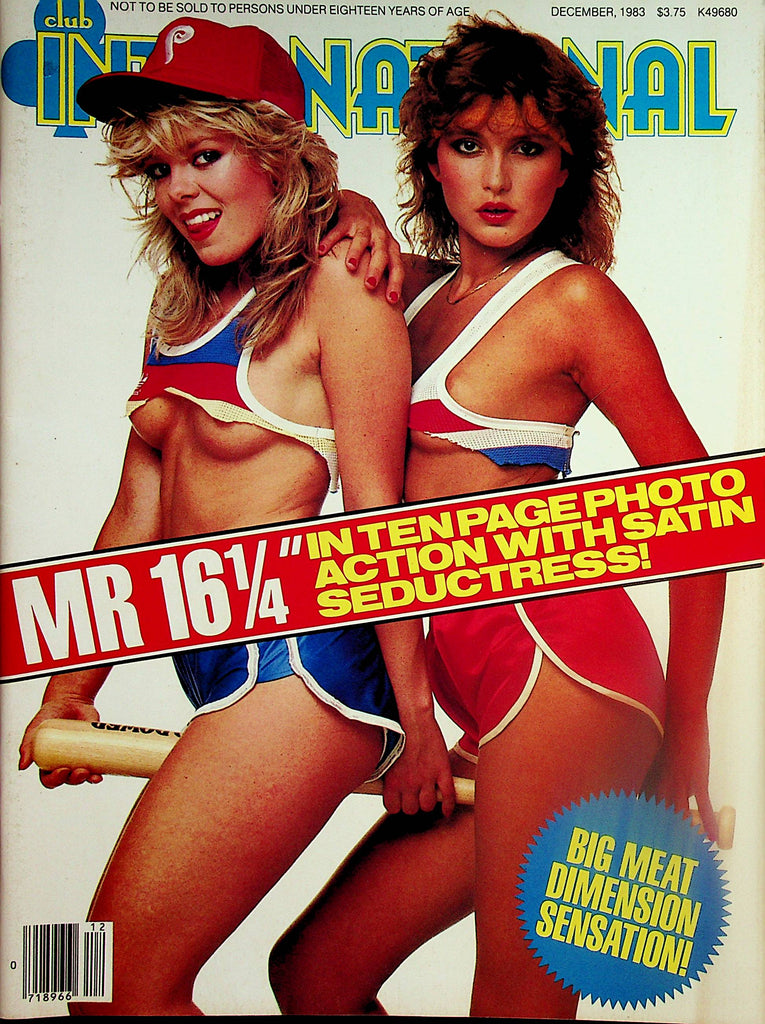 Club International Magazine   Mr. 16 1/4 " w/ Satin Seductress -December 1983  w/ Nudes Paper     020624lm-p3