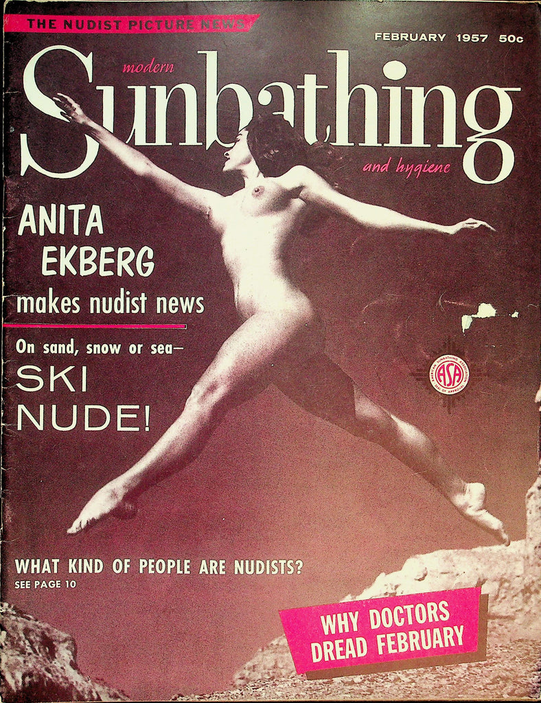 Modern Sunbathing and Hygiene Nudist Magazine   Anita Ekberg  February 1957   072426lmp-GSC