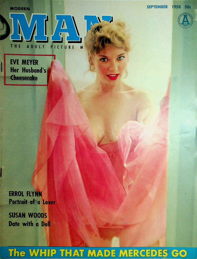 Modern Man Magazine  Eve Meyer / Errol Flynn Portrait of a Lover  September 1958     012126lmp