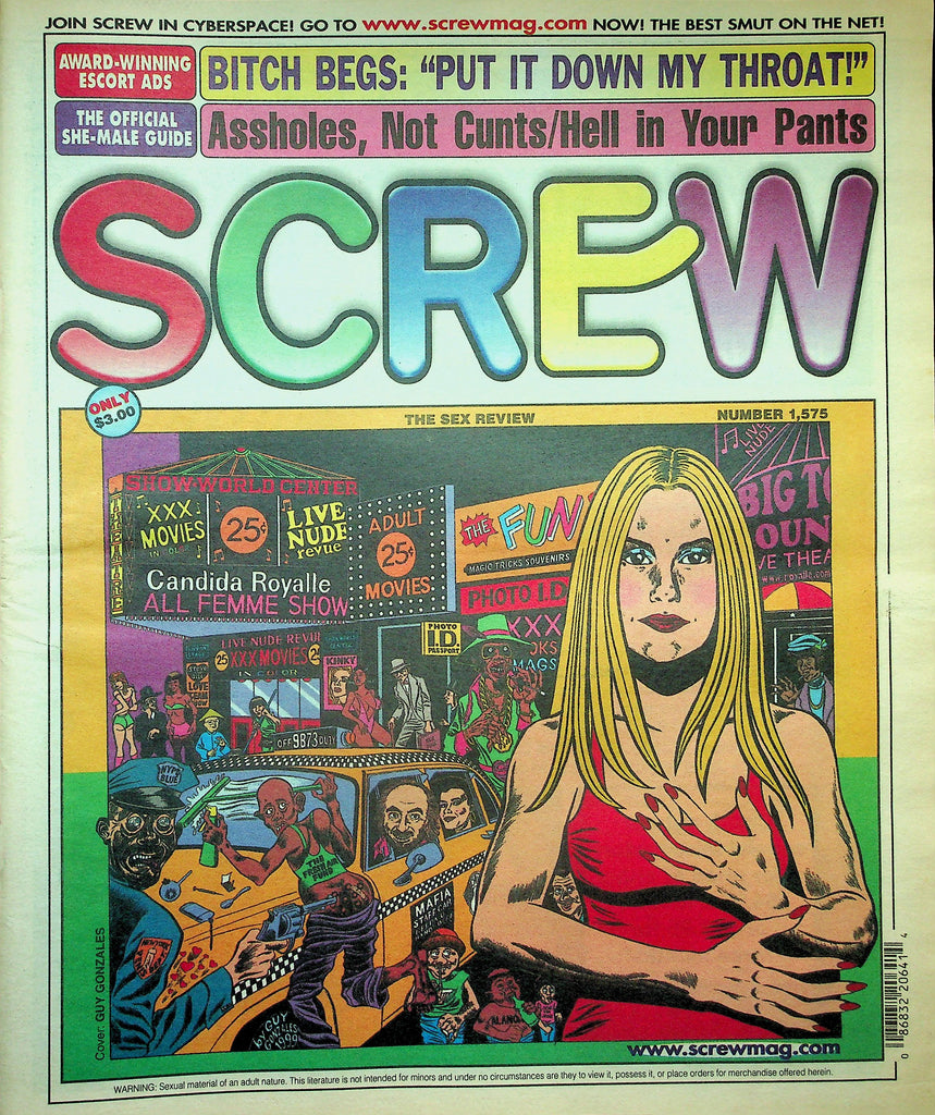 Screw Newspaper   Bitch Begs "Put It Down My Throat!"  #1575  May 10 , 1999   010526lmp