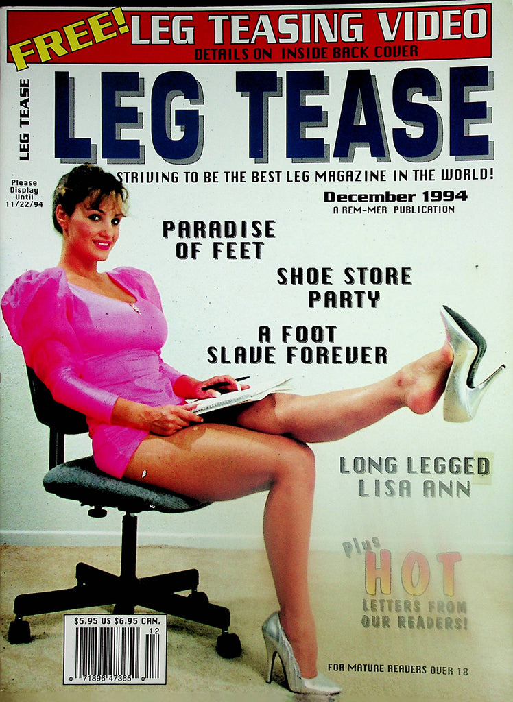 Leg Tease Magazine  Cover Girl Long Legged Lisa Ann  December 1994   042624lm-p2