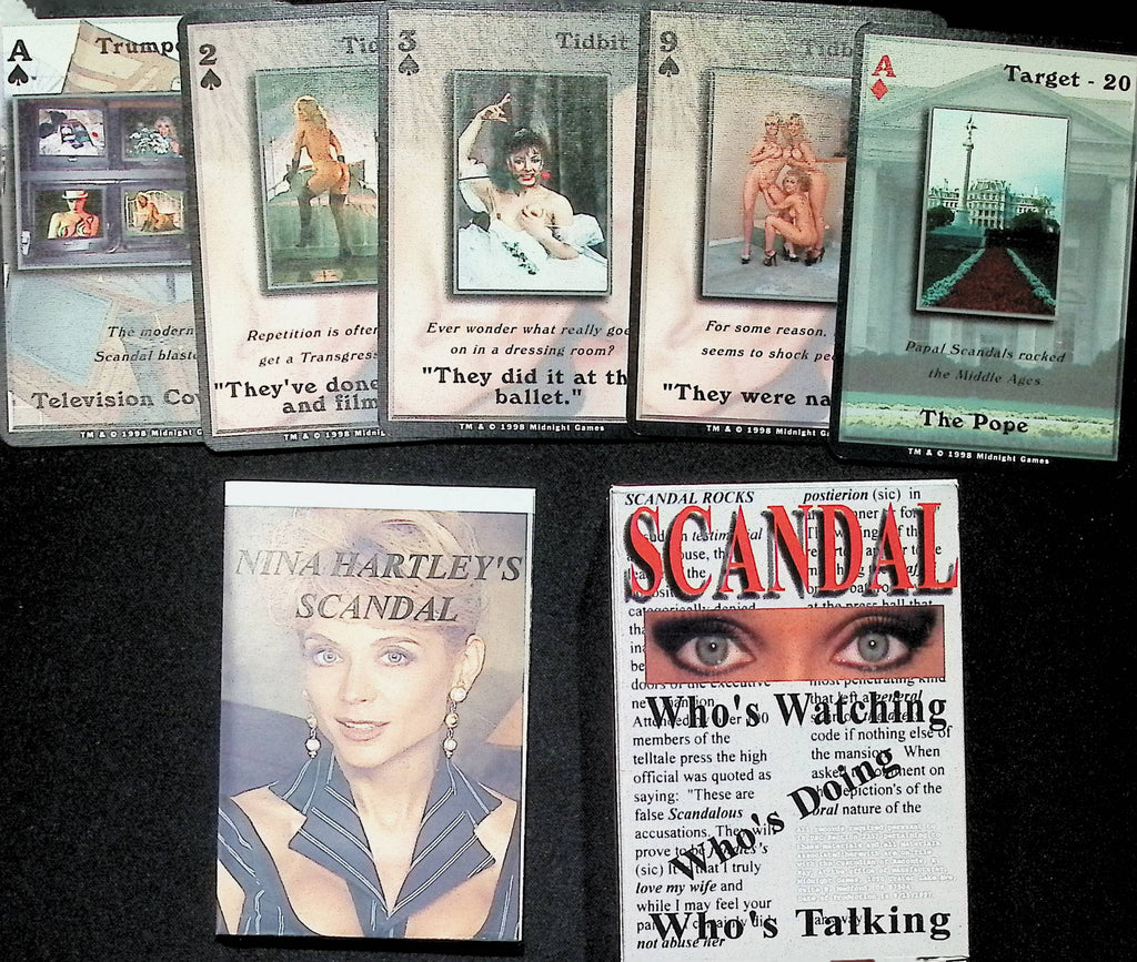 Vintage 1999 Nina Hartley "Scandal" Adult Playing Cards Set NEW-073124AMP