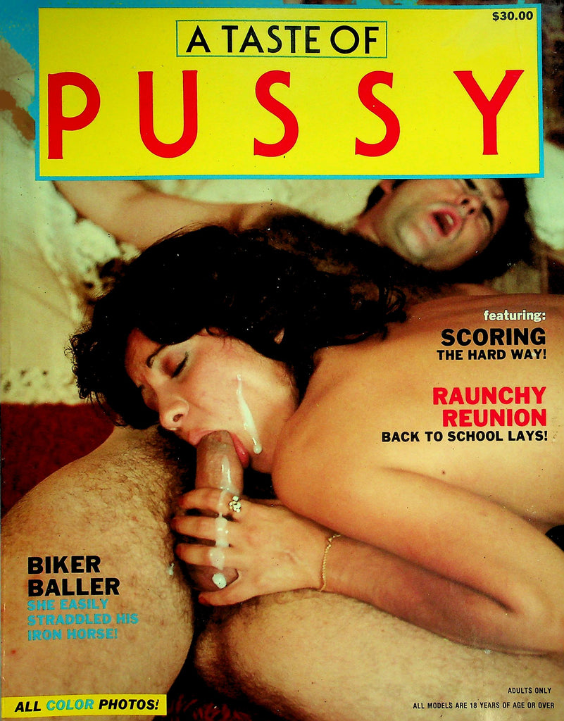 A Taste Of Pussy Magazine  Biker Baller / Scoring The Hard Way     100 Pages!  1980's   092826lmp-GSC