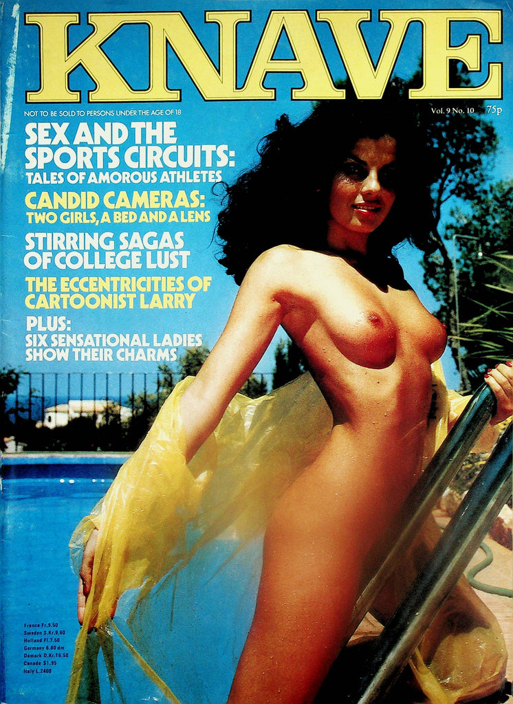Knave Magazine  Sex And The Sports Circuits / Girl Of The Month Beverly   vol.9 #10  1977    092025lm-p