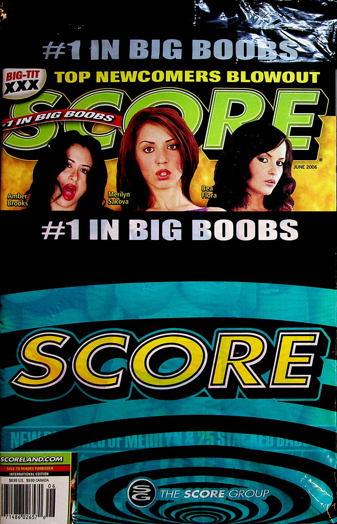 Score Busty Magazine   Merilyn Sakova / Bea Flora  June 2006  new/sealed  042823lm-p