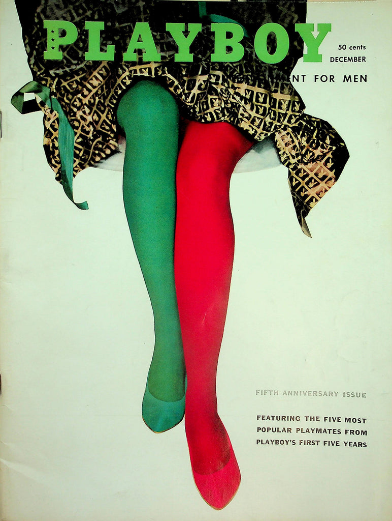 Playboy Magazine   Fifth Anniversary Issue   w/CF  December 1958   022626AMP-