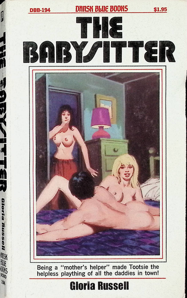 The Babysitter by Gloria Russell Dansk Blue Books DBB-194 1973 Brandon House Publishing Adult Novel-043024AMP