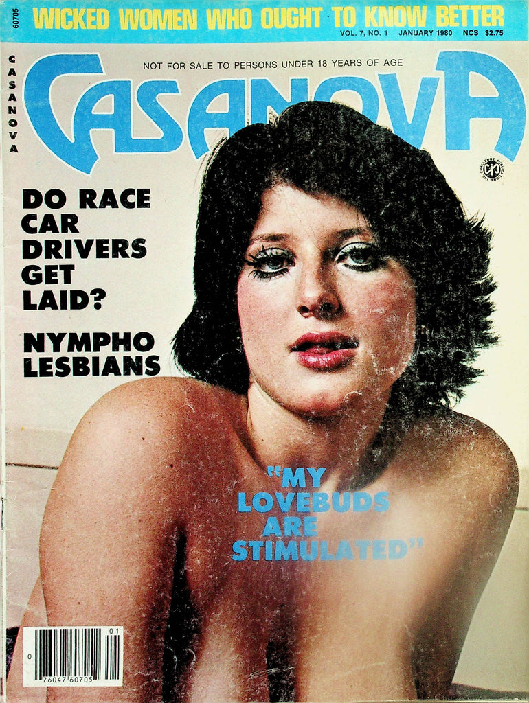 Casanova Vintage Magazine  "My Lovebuds Are Stimulated" January 1980      091125lm-p