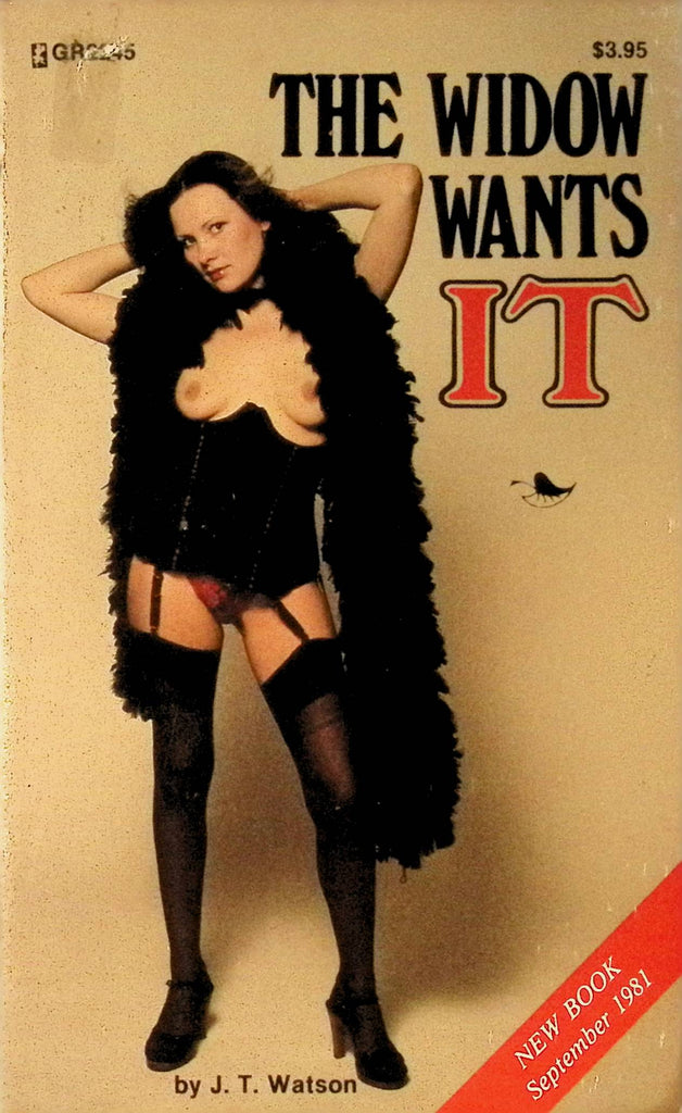 The Widow Wants It by JT Watson September 1981  Patch Pockets Greenleaf Classics Adult Paperback Novel 081925AMP